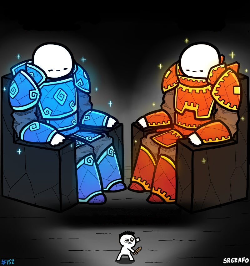 2 gods and a peasant  meme template