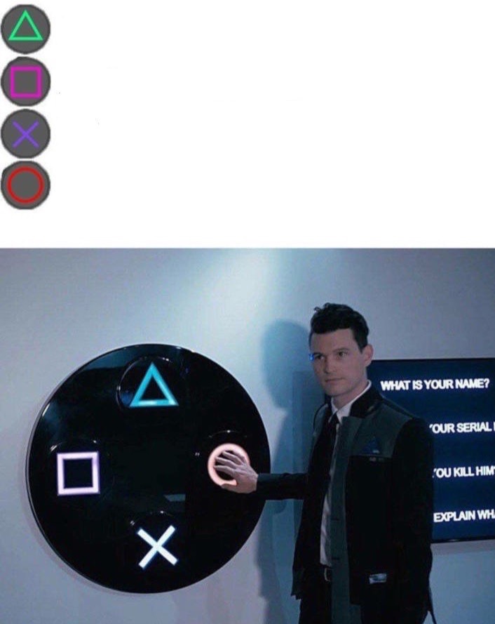 4 Buttons  meme template