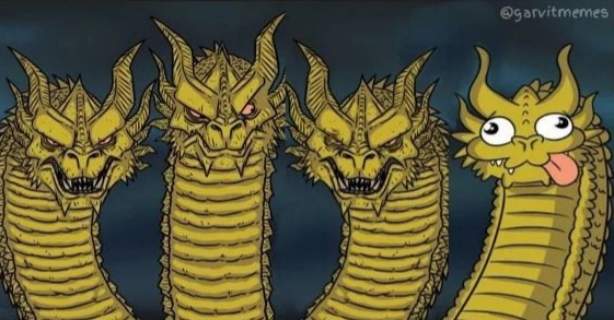 4 headed dragon  meme template