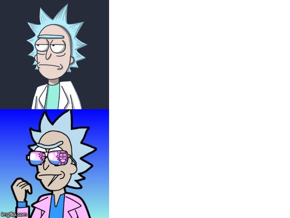 80's Rick  meme template