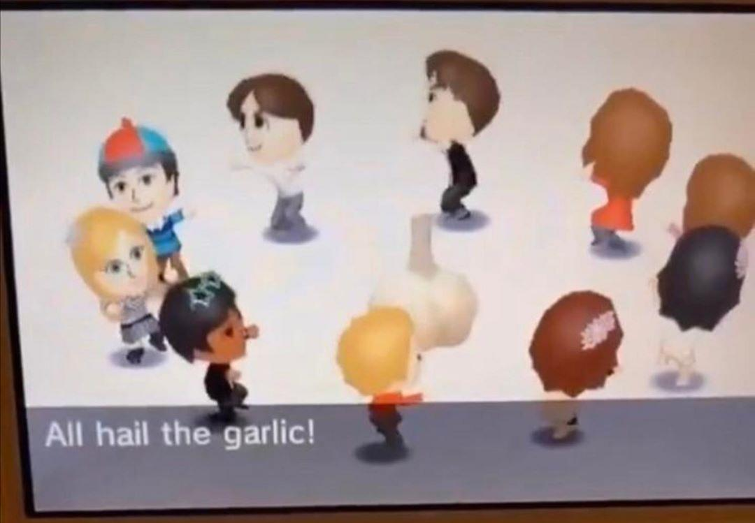 ALL HAIL THE GARLIC  meme template
