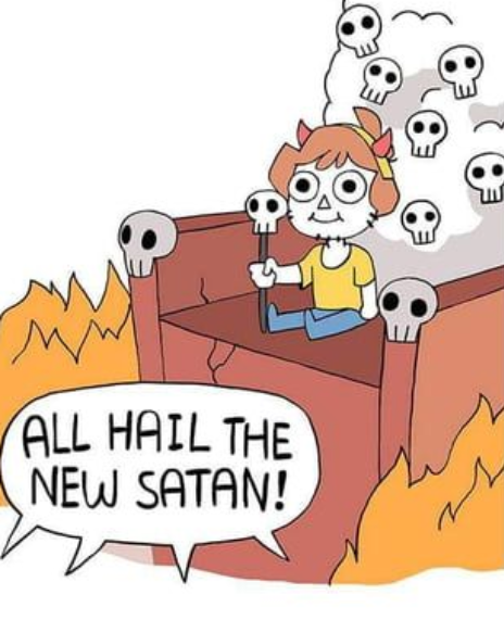 ALL HAIL THE NEW SATAN!  meme template