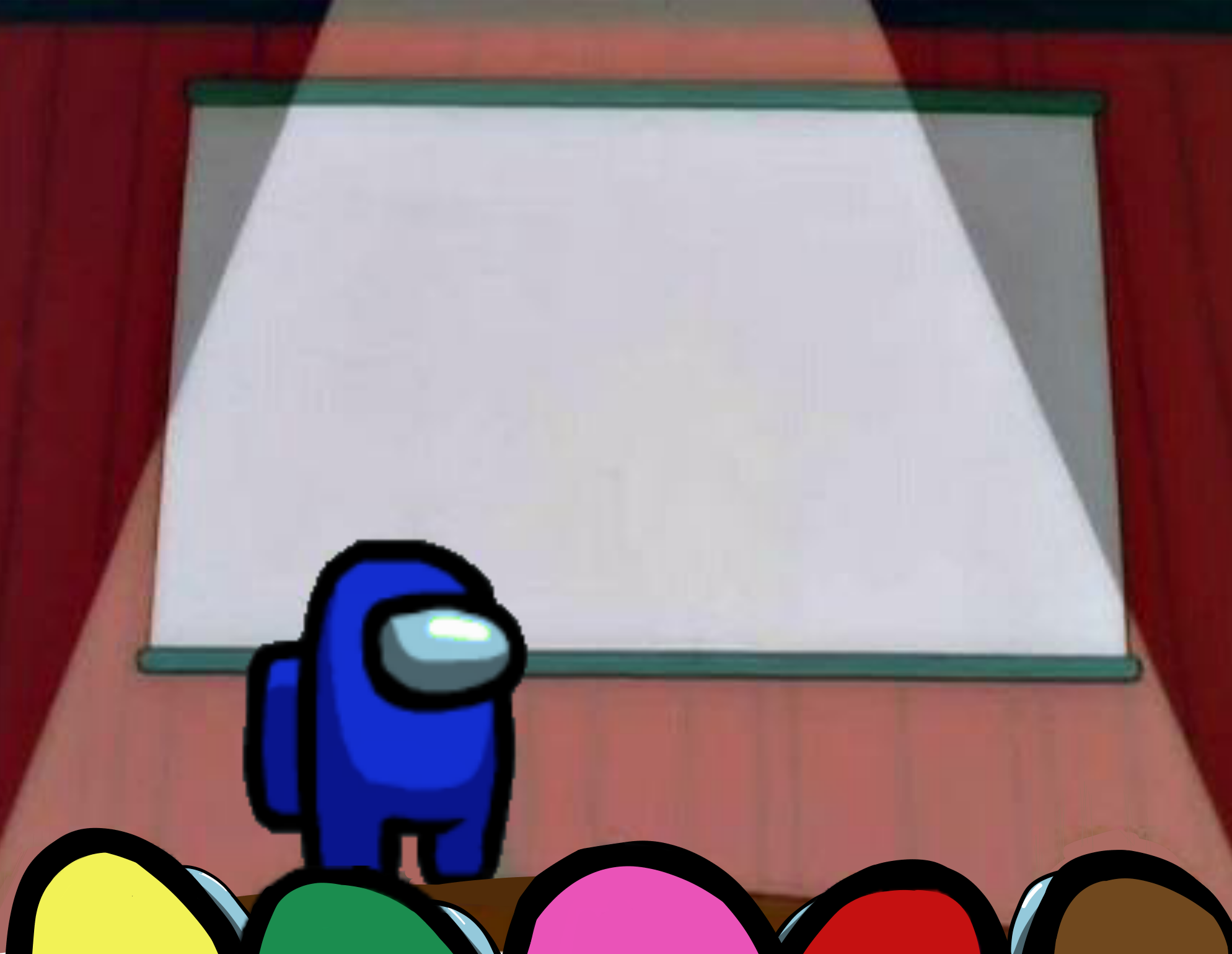 Among Us Lisa Presentation  meme template