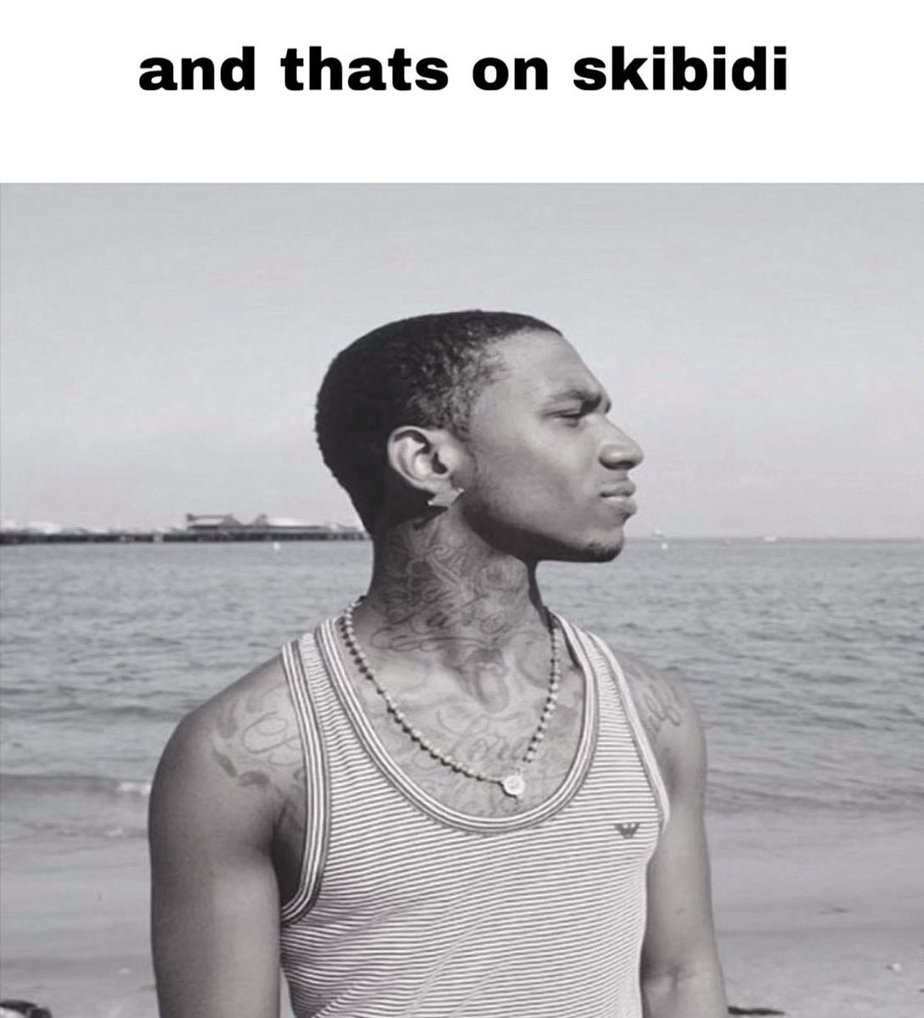 and that's on skibidi meme template
