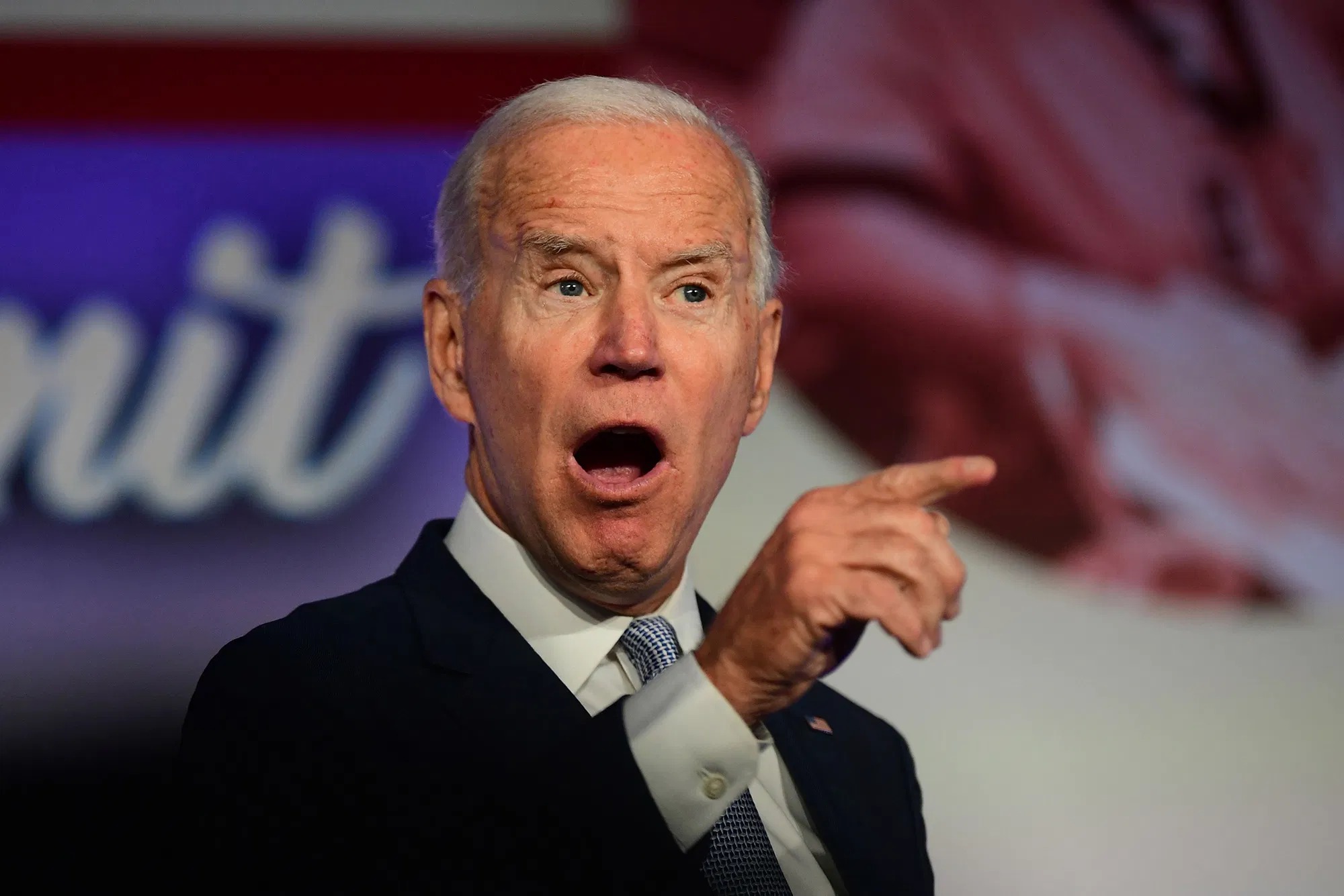 Angry Joe Biden Pointing  meme template
