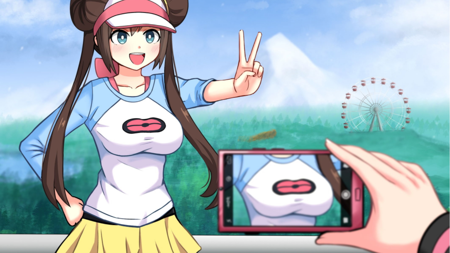 anime phone photo pic boobs camera  meme template