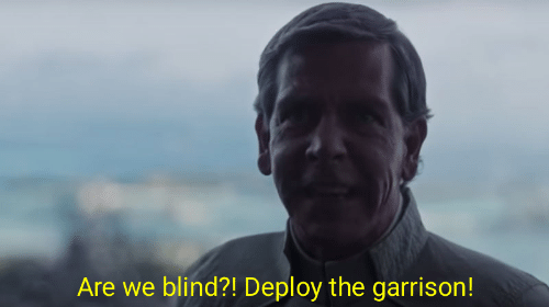 Are we blind? Deploy the garrison!  meme template