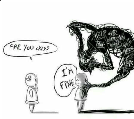 Are you okey? I'm fine  meme template