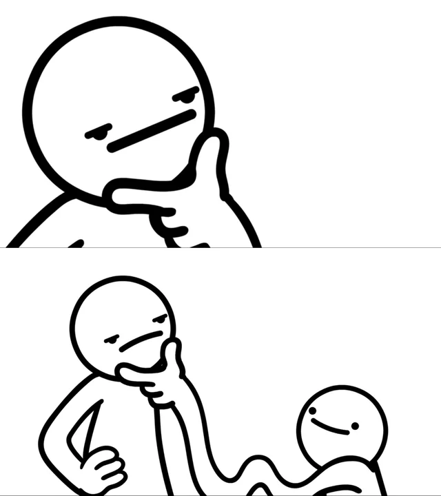 ASDF Man Rubbing Chin  meme template