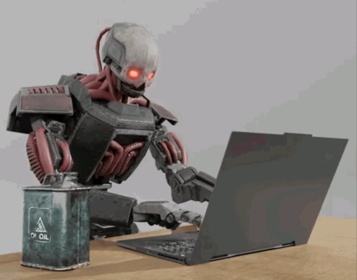 automaton keyboard typing meme template