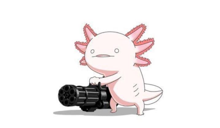 Axolotl gun  meme template