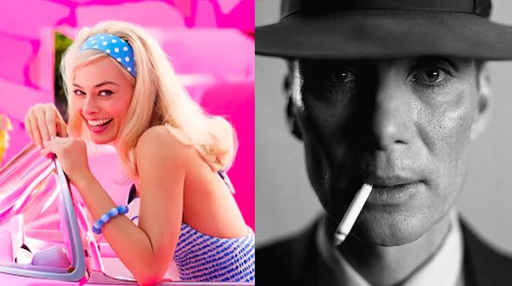 Barbie vs Oppenheimer - Barbenheimer meme template