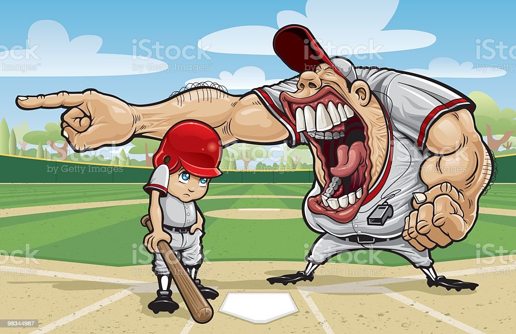 Baseball coach yelling at kid  meme template