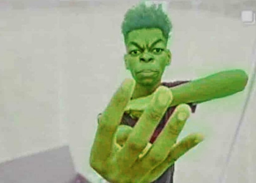 Beast Boy Holding Up 4 Fingers  meme template