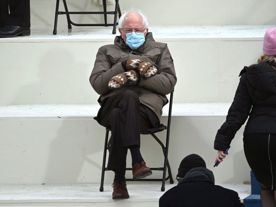 Bernie Sanders Mittens meme template
