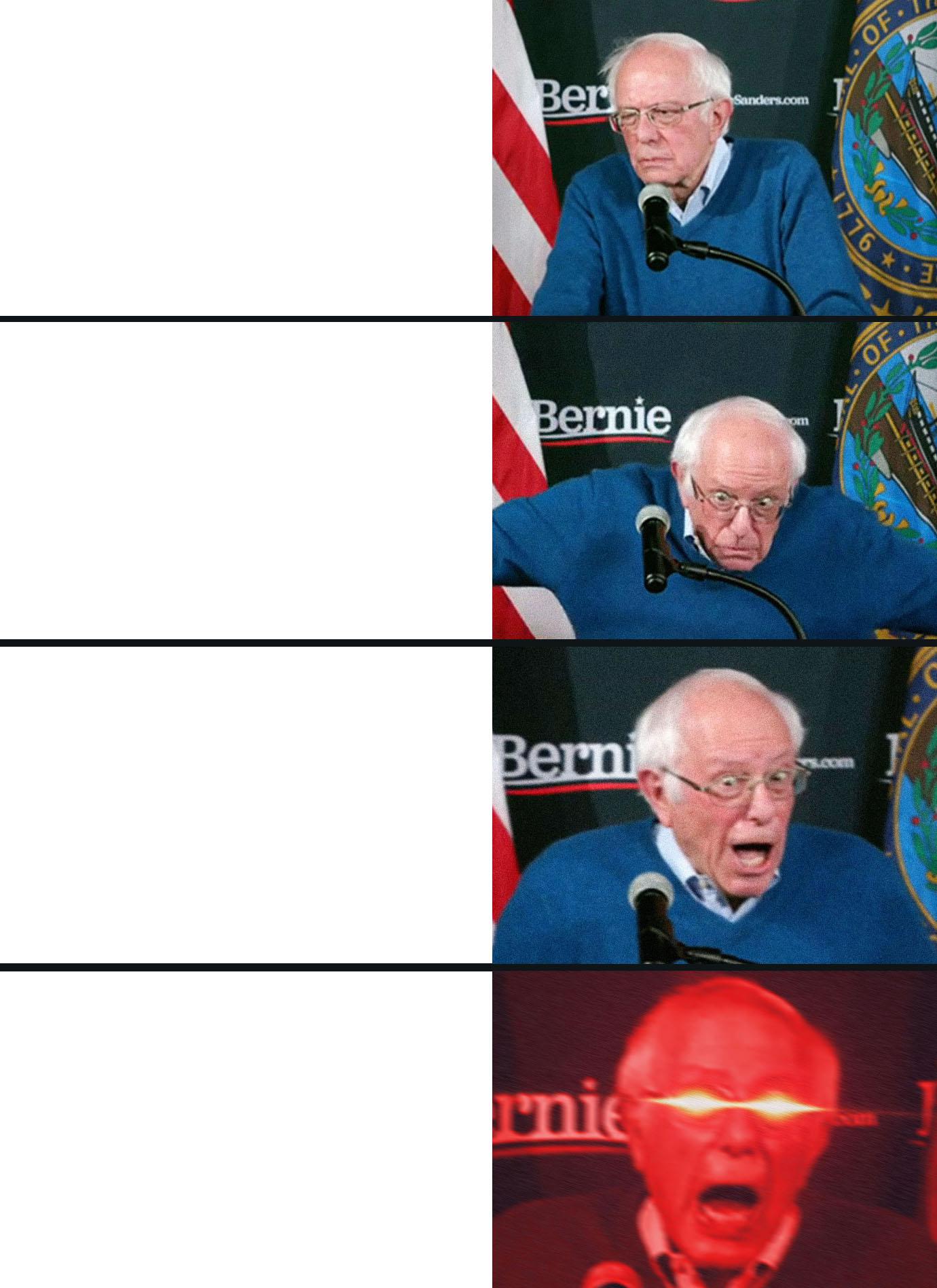 Bernie Sanders reaction (nuked)  meme template