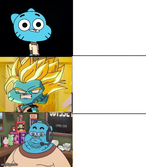 Best,Better, Blurst but with gumball  meme template