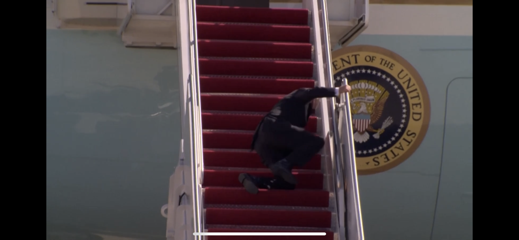 Biden Falling Down Stairs  meme template