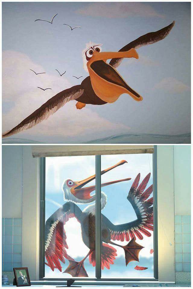 bird fly and stuck in window  meme template
