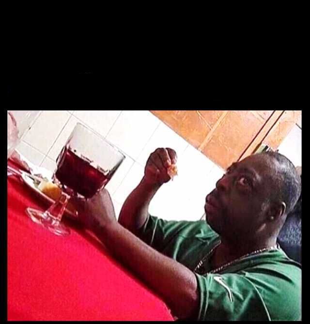 black man eating  meme template