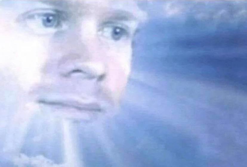 Blinking white guy sun  meme template