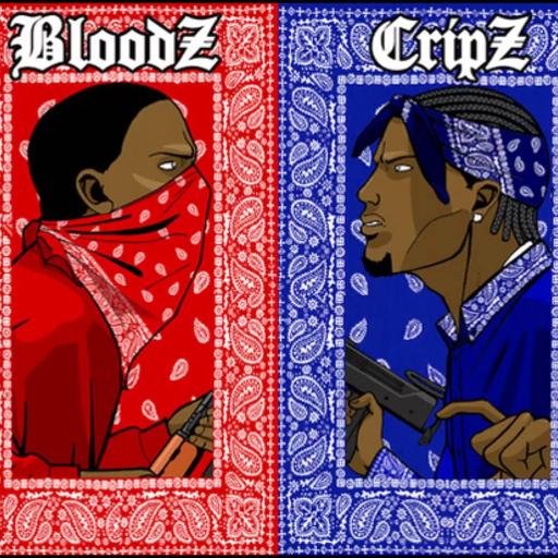 Blood and Crip  meme template