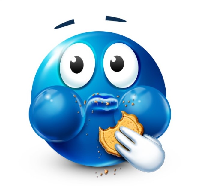 Blue guy snacking  meme template