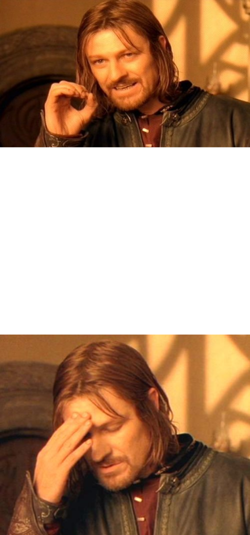 Boromir frustrated  meme template