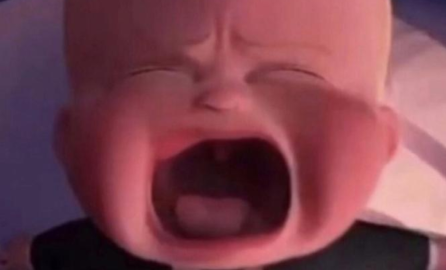 boss baby crying  meme template