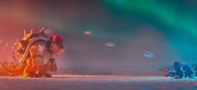 Bowser Gettting Hit By Snowballs  meme template