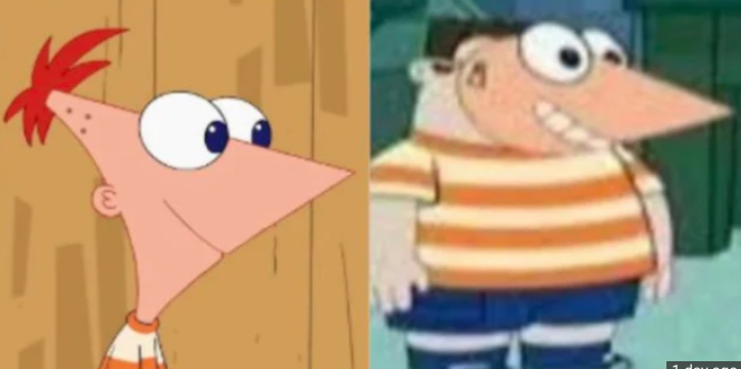 Buford Dressed As Phineas  meme template