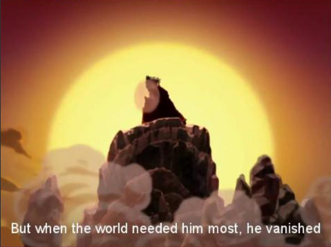 But when the world needed him most, he vanished  meme template