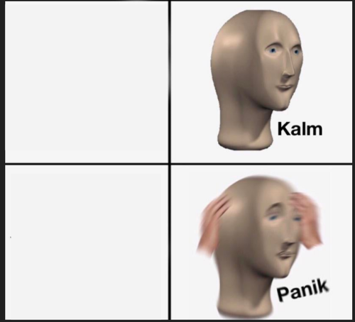 Calm Panic  meme template