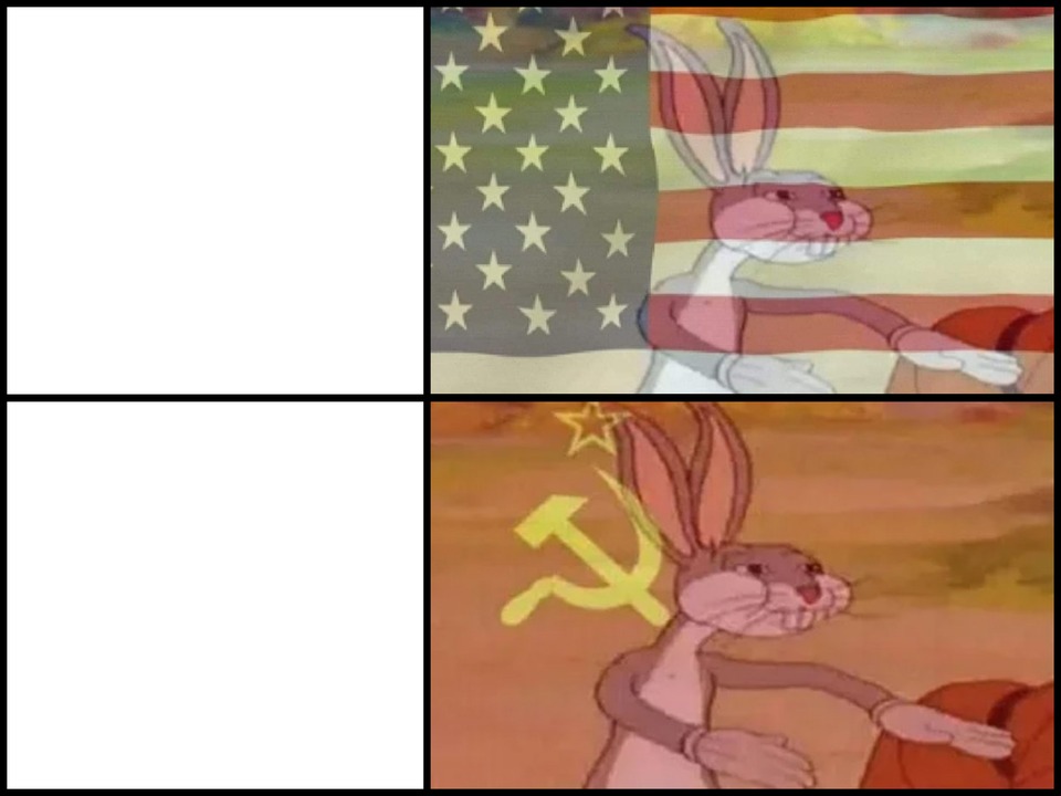 Capitalist and communist meme template