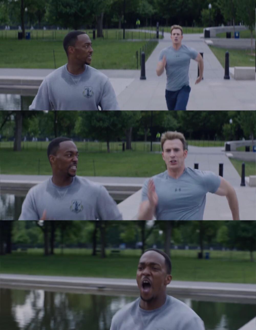 Captain America On Your Left  meme template
