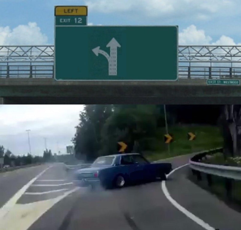 Car Drift Meme meme template