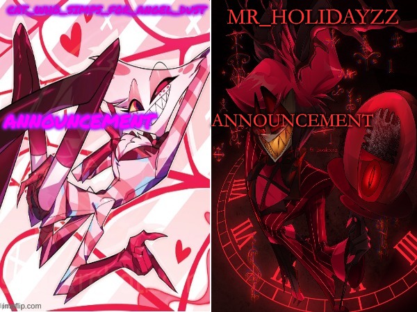 cat and holidayzz hazbin hotel temp meme template