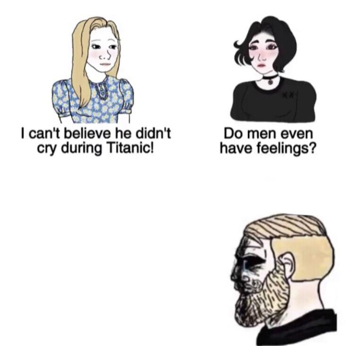 Chad crying  meme template
