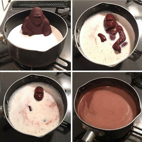 Chocolate Harambe  meme template