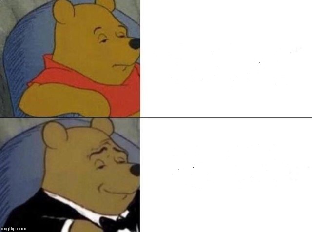 Classy Pooh Bear meme template