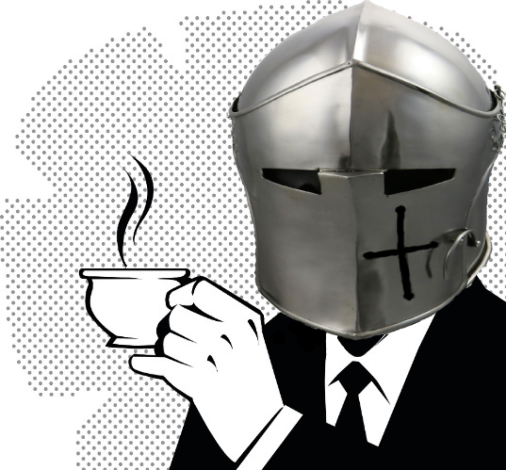 Coffee Crusader  meme template