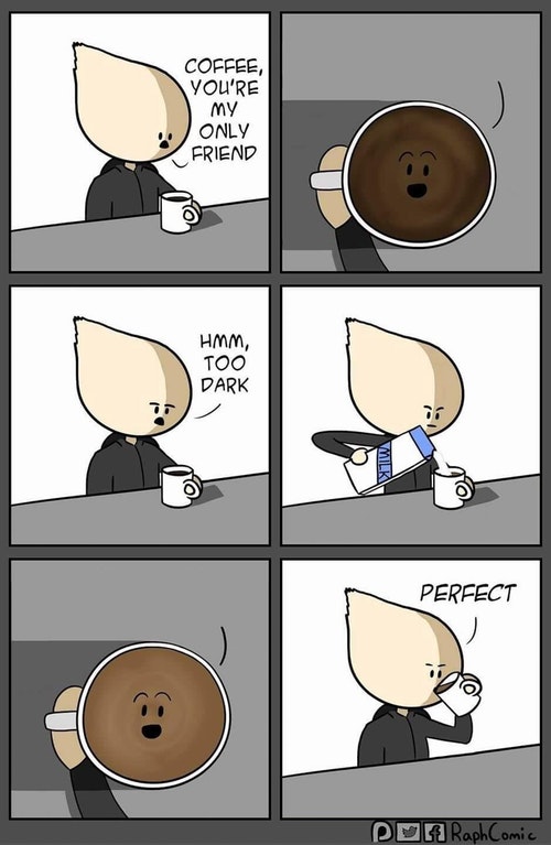 Coffee dark  meme template