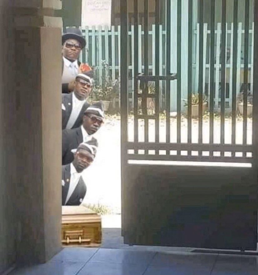 Coffin dancers  meme template