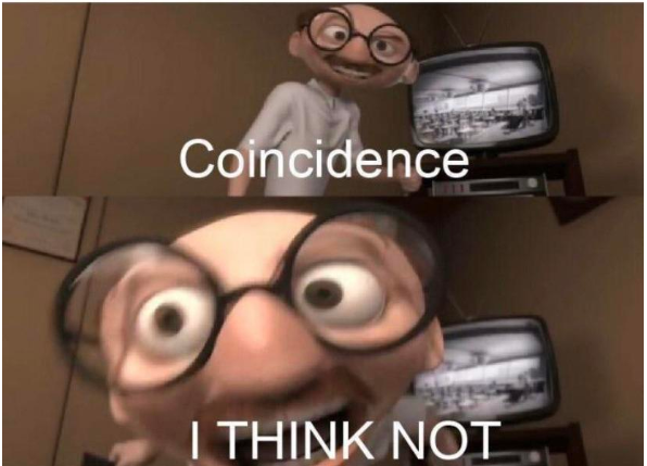 Coincidence, I THINK NOT  meme template