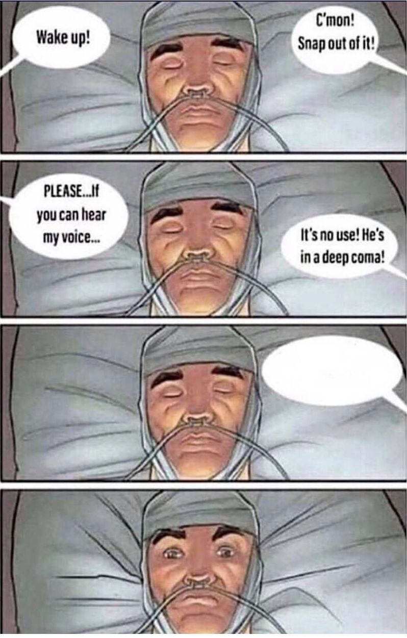 Coma Alert  meme template