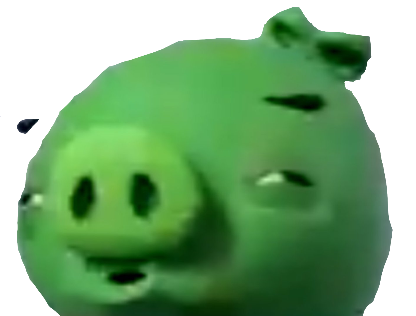 Confused Bad Piggie (Transparent)  meme template