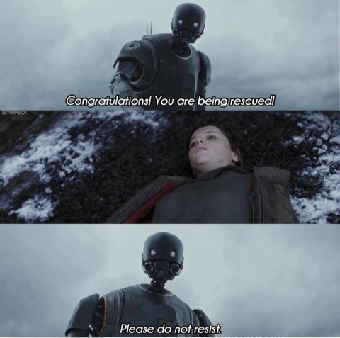 Congratulations you are being rescued please do not resist  meme template