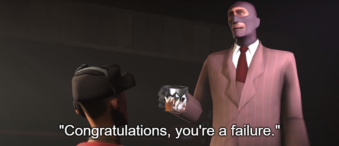 Congratulations, you're a failure  meme template