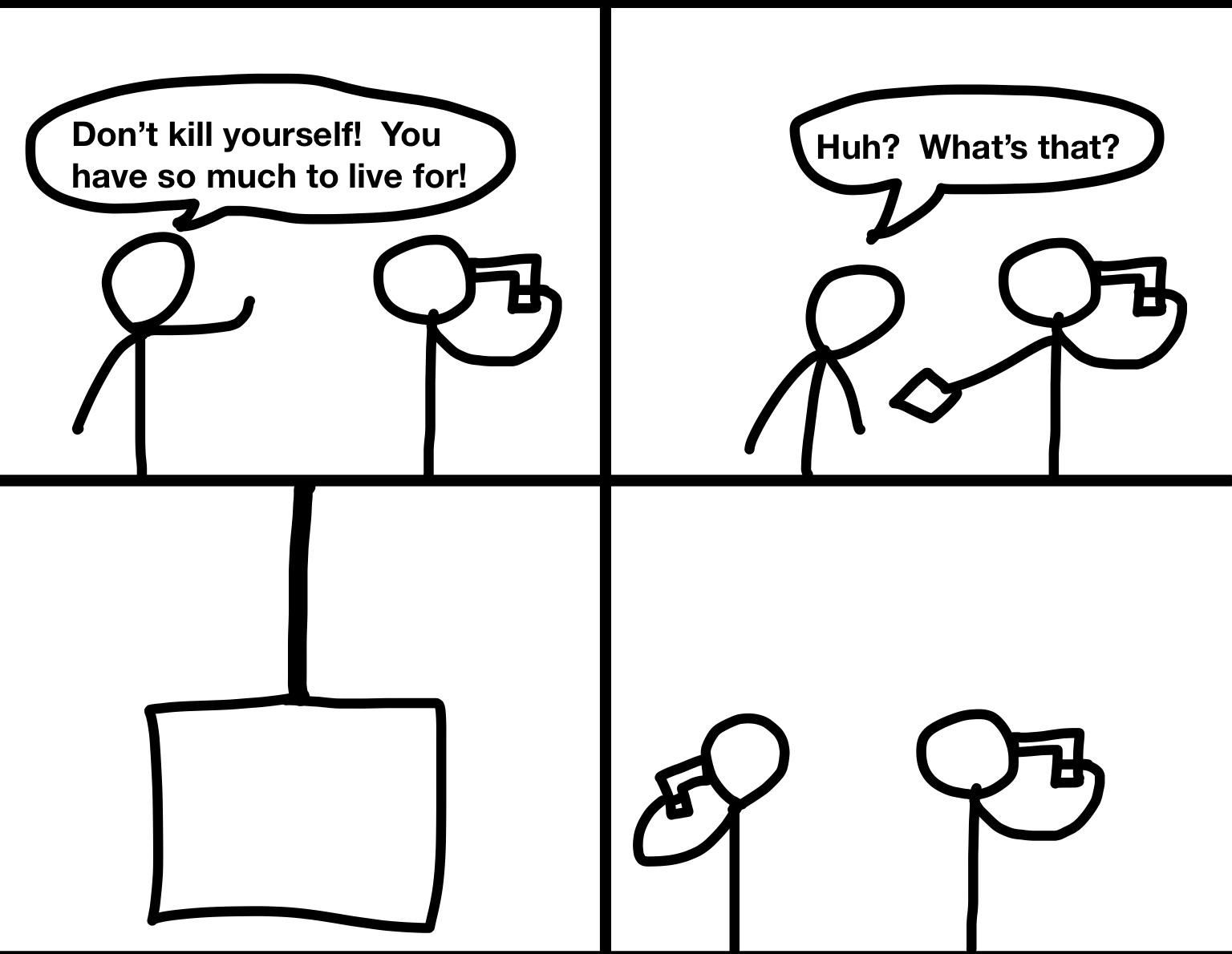 Convinced suicide comic  meme template