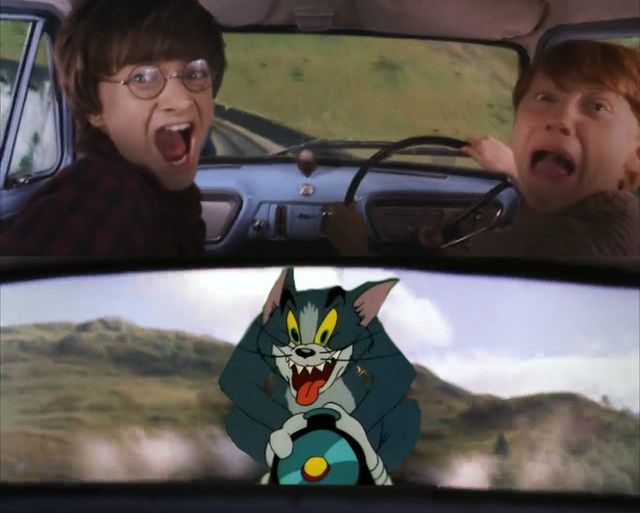 Crazy Tom Car  meme template